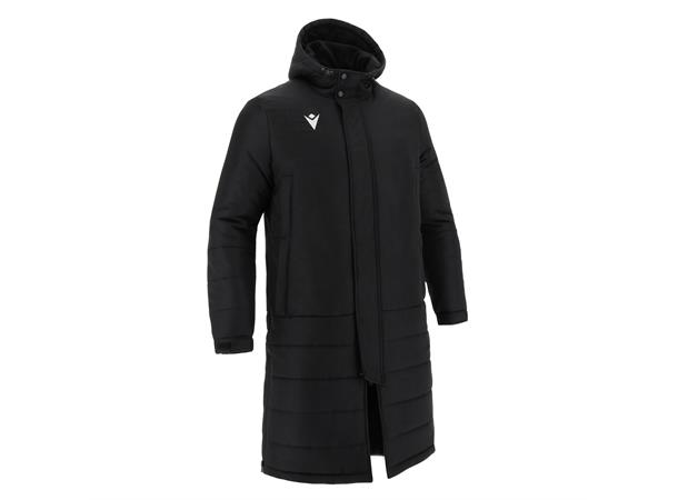 Turvey Long Bench Jacket BLK S Coachjakke - ekstra lang 