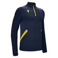 Fraser 1/4 Zip Top NAV/YEL XL Teknisk treningsgenser - Unisex